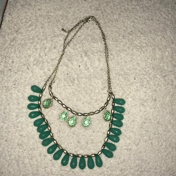 Teal statement necklace - Picture 1 of 1